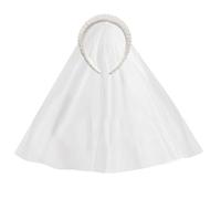 Coroncina Sposa, Bride to be Cerchietto Perlato with Detachable Veil Cerchietto con Perla Fascia Sposa Capelli for Hen Party, Bridal Shower, Engagement, Bachelorette Party