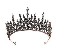 Corone da donna, stile gotico nero, per ragazze, vintage, barocca, regina per matrimoni, concorsi di fine anno, copricapo