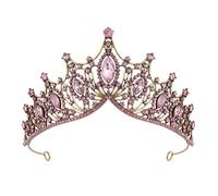 Corone da donna Tiare e corone da regina, diadema con strass for la corona sposa della principessa, capelli per matrimoni(Color 2)
