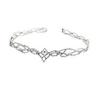 Corone da re elfico alla moda con diamanti alla moda, dimensioni regolabili, design elegante per feste e matrimoni, decorazione di stili eleganti