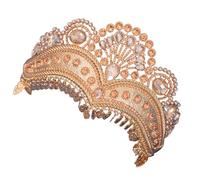 Corone da sposa con strass per sposa cristalli scintillanti accessori per capelli da donna copricapo alla moda per feste accessorio da sposa fatto a mano, Misura unica, come descritto