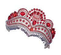 Corone da sposa con strass per sposa cristalli scintillanti accessori per capelli da donna copricapo alla moda per feste matrimonio copricapo, Misura unica, come descritto