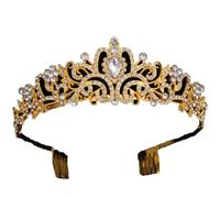 Corone da sposa di lusso da donna strass Prom Diadema corona moda tiaras oro