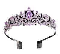 Corone da sposa di lusso da donna strass Prom Diadema corona moda tiaras viola