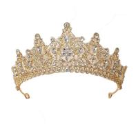 Corone da sposa fatte a mano per le donne di compleanno copricapo strass copricapo accessori per capelli gioielli, lega metall
