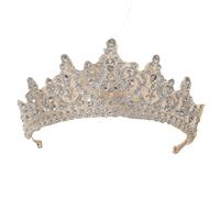 Corone da sposa fatte a mano per le donne di compleanno copricapo strass copricapo accessori per capelli gioielli, lega metall