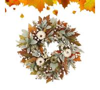 Corone d'Autunno per Porta d'ingresso,Corona del Ringraziamento Decorazione Porta d'Autunno | Decorazioni Casa Artificiali Raccolta Festa Interni Esterno Giardino