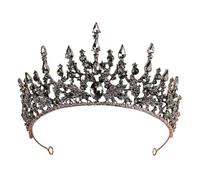 Corone decorative di Halloween per donna Corona gotica nera per uso nuziale | Design barocco vintage, adatto alla maggior parte delle donne, ideale per matrimoni e balli studenteschi
