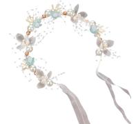 Corone della ragazza di fiori, Copricapi di perle per matrimoni, per capelli floreali fatti a mano, Fasce regolabili della ragazza di , Corone di capelli eleganti da sposa, Fasce di