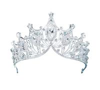 Corone Di Cristallo Multicolore Argento For Ragazze Bambini Tiare Copricapi Da Sposa Lusso Fasce Dorate Accessori For Capelli Facile Da Indossare(Color 3)