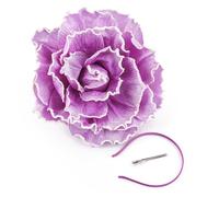 Corone di fiori audaci accessorio per capelli per cene di eventi nuziali abiti eleganti cappello fiore oversize per le donne