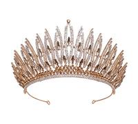 Corone di Modo Dorato Accessori Per Capelli Da Sposa Della Principessa Tiara Diademi Donne Dei Monili