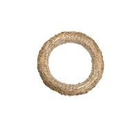 Corone di paglia, 1 pezzi | Diametro di 45 cm, spessore di 8 cm | DekoPrinz | corona per porta, corona per decorazione, corona in grezzo (non rifinita), anello di paglia