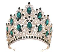 Corone eleganti da donna con strass per feste di compleanno, matrimonio, matrimonio, Misura unica, Strass