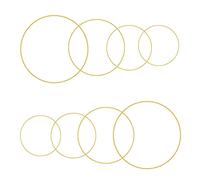 corone floreali in metallo, 4 misure 18 cm 20 cm 25 cm 30 cm Anelli in metallo dorato per fai da te cerchi floreali artigianali, per fare decorazioni per la corona di nozze e artigianato da parete