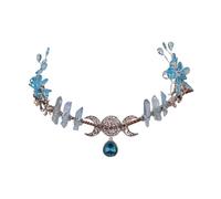 Corone Gotiche Al Quarzo For Donna, Copricapo Da Sposa In Metallo, Tiare In Pietra, Fascia For Capelli Strega For Halloween Adatta A Molte Occasioni(Antique Bronze Plated)