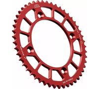 Corone in alluminio JT SPROCKETS Rosso 49
