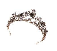 Corone in lega di strass fatti a mano Delciate Corone strass corone ornamento per capelli per riunioni formali e cerimonie diademi principessa, Misura unica, come descritto, come descritto
