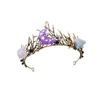 Corone naturali di conchiglie marine con disegni di pesci stellati per donne bambini stili marini costumi e feste celebrazione copricapo Tiaras tema, Misura unica, come descritto, come descritto