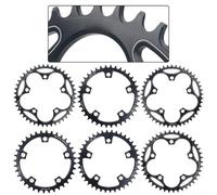 Corone per bici da strada 36t 46t con lavorazione CNC e tecnologia scanalatura del fango per un migliore drenaggio dei detriti e stabilità della catena durante le pedalate (46T)