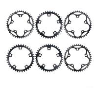 Corone per bici da strada in alluminio lavorato CNC 36t 46t, con profili stretti a denti larghi per ottimizzare l'impegno della catena e ridurre il rumore durante le corse (46T)