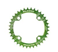 Corone per Bicicletta MTB Anello Catena Corona Ovale 104bcd Corona 30 32 34 36 38 40 42 Denti Mountain Bike Corona Pignone Bicicletta Rotonda Ciclismo (Size : 40T, Color : HA Green Round)