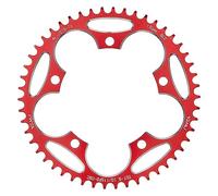 Corone Per Bicicletta Pignone for bicicletta a catena larga e stretta 130BCD 38T/40T/42T/44T/46/48/50/52 54/56T/58T L'auto da corsa professionale è progettata Corona Bici(50T Red and Screw)