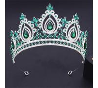Corone per donne matrimonio sposa diadema cristallo copricapo per compleanno ballo diadema argento EN8