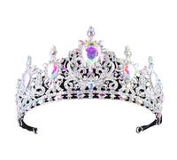 Corone per le donne diadema nuziale corona strass copricapo matrimonio vintage diadema gioielli per capelli, Metallo