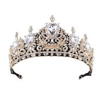 Corone per le donne diadema nuziale corona strass copricapo matrimonio vintage diadema gioielli per capelli, Metallo