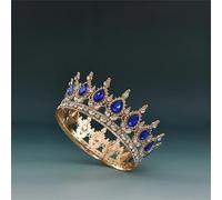 Corone per le donne rotondo cristallo rotondo concorso strass tiaras nuziale festa di nozze accessori per capelli