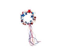 Corone splendenti stelle americane per feste e celebrazioni PET scintillante Coroncina del 4 luglio Feste nazionali Costume parrucchino Fascia per capelli unisex
