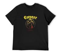 Coroner Punishment for Decadence Men's Black T-Shirt Unisex Tee Shirt M