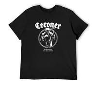 Coroner Punishment for Decadence Men's Black T-Shirt Unisex Tee Shirt XL