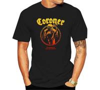 Coroner Punishment for Decadence Metal T-Shirt Men's Tee Cotton T-Shirt Fashion T Shirt Top Tee Black L