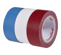 Coroplast 31081 31081 Nastro in tessuto Blu, Rosso, Bianco (L x L) 2.5 m x 19