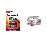 Corp. Panasonic Batteria al litio Panasonic 2CR5 6V - Blister 1 & AgfaPhoto APX Professional 100/36 Pellicola Fotografica