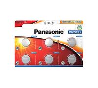 Corp. Panasonic - CR2032, Batterie a bottone al litio 3 V, 225 mAh, blister da 6