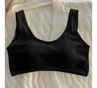 Corpetto a forma di U per ragazze adolescenti, adatto per corpi in via di sviluppo. Senza schienale con coppe fissate. Reggiseno sportivo antisporgenza e antiurto per ragazze adolescenti 14Y,12Y,13YCo