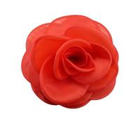 Corpetto da ballo per occasioni formali, stile francese, grande camelia, tessuto a rete, sposo, spilla per matrimonio, festa, banchetto, vestito, cappotto, rosso, 19 cm, 19 cm, Tessuto, Pietra