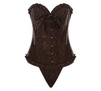 Corpetto Top Donna Corsetto, Bustino Medievale con Manica Corta Crop Top Sottile Canotta Corsetto Donna Sexy Vintage Corsetti Donna Dimagrante con Regolabile Coulisse Corsetti Halloween