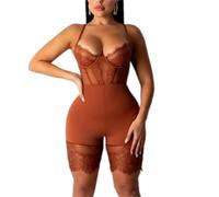 Corpi di Pizzo da Donna Allenatore in Vita Doppia Slim bodyplewear Traspirante Liscia Linga Lingerie Colombia