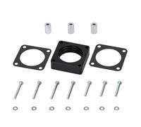 Corpi Farfallati Distanziale Corpo Farfallato Alluminio 91-06 Per Jeep Per Wrangler Per Cherokee TJ YJ LJ XJ 2.5L/4.0L Gas W/Guarnizione 1 "Sollevare Collettore Carb(Nero)