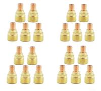 Corpi mandrini a lente a gas in ottone per saldatura TIG, progettati per connettori tozzi e modelli multipli (45V45)
