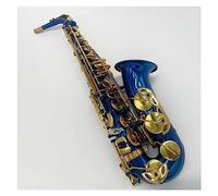 Corpo Blu Chiave D'oro Sassofono Contralto E Tono Verso Il Basso Strumento Di Sax Contralto Con Incisione Placcata In Oro Sassofono per principianti Kit
