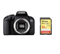 Corpo CANON EOS 800D + scheda SD SanDisk Extreme 32G