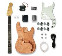 corpo chitarra 1 Set Fai Da Te Bass Guitar Mogany Body Kit Per Chitarra Finita Per Basso kit chitarra fai da te