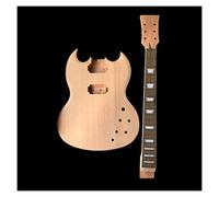 corpo chitarra 1 Set Incompiuto Fai Da Te Corpo Per Chitarra Elettrica + Collo Per Chitarra In Mogano 22 Fret 24.75 Pollici kit chitarra fai da te