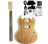 corpo chitarra Chitarra Elettrica 2 Pickup A Doppia Bobina Incompiuta Fai Da Te Kit Per Il Corpo Semilavorati kit chitarra fai da te