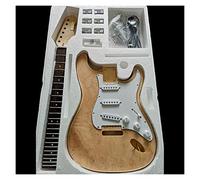 Corpo Chitarra Fatto a Mano Kit Chitarra Fai-da-Te Chitarra Elettrica Materiale Per La Fabbricazione Di Acero In Legno Massello Pelle Corpo In Tiglio Manico In Acero Duro Combinazione Di Materiali Per